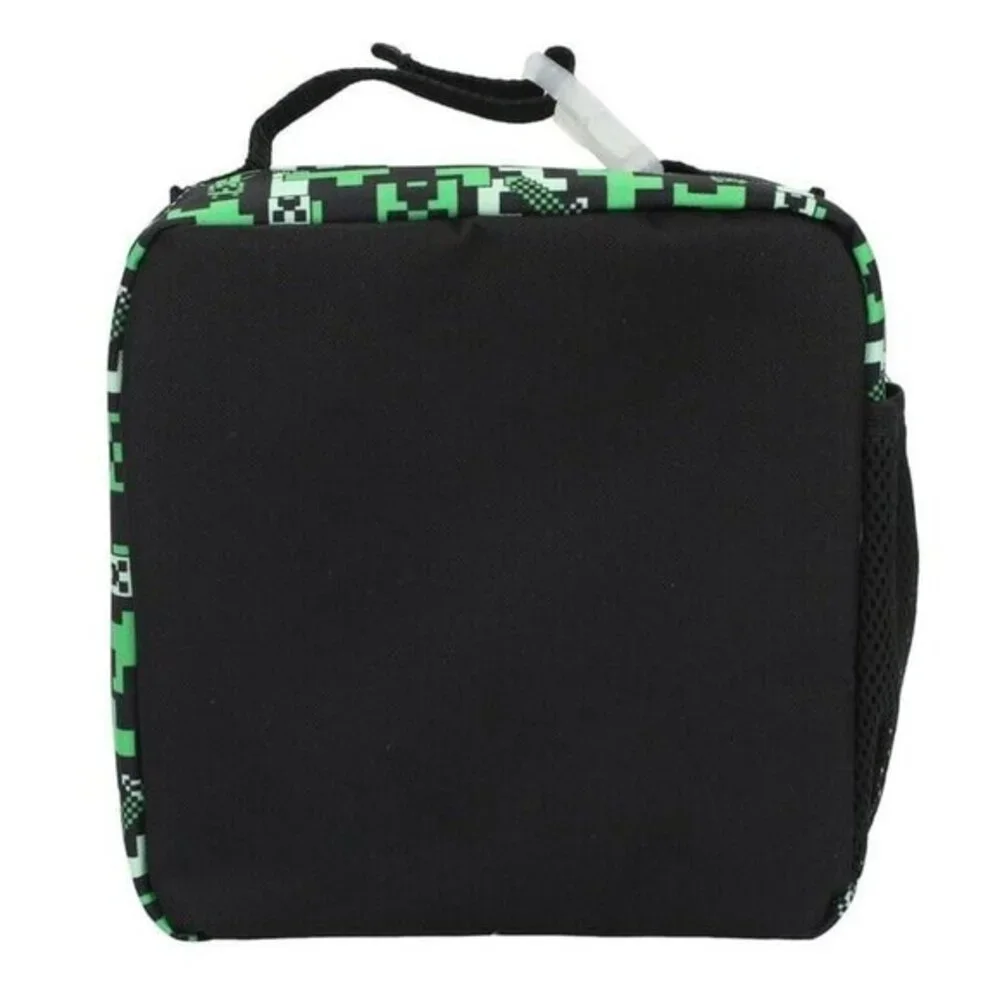 Minecraft Lunch Bag Peeking In Lunch Box with Side Pocket NWT Gift Present Schoo